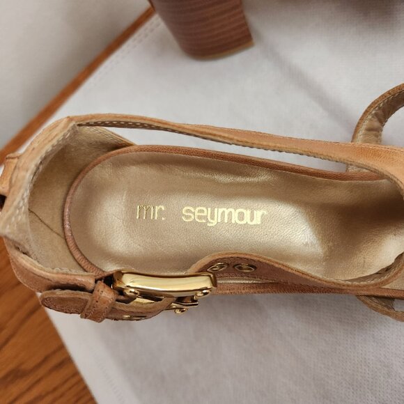 MR.SEYMOUR WONEN'S DISTRESSED LEATHER  SUMMER SHOES SIZE 8. NEW - Picture 5 of 11